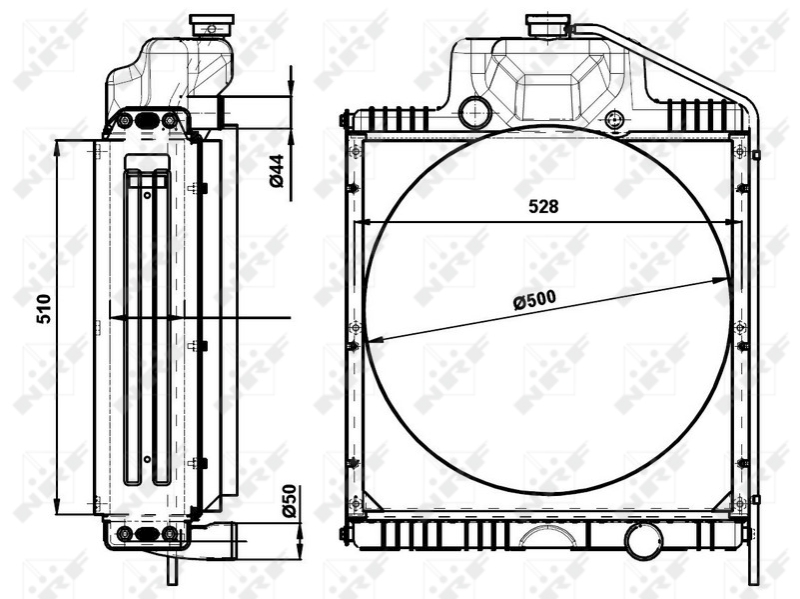 NRF Aandrijfaccu koeler 54095