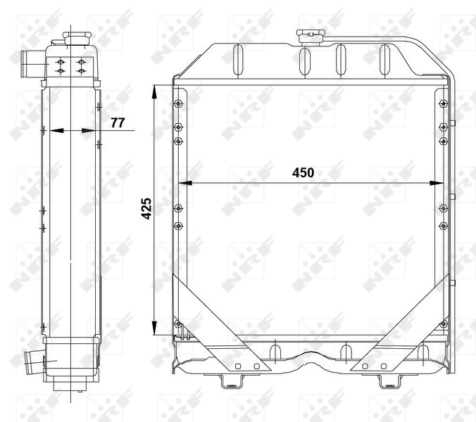 NRF Aandrijfaccu koeler 54101