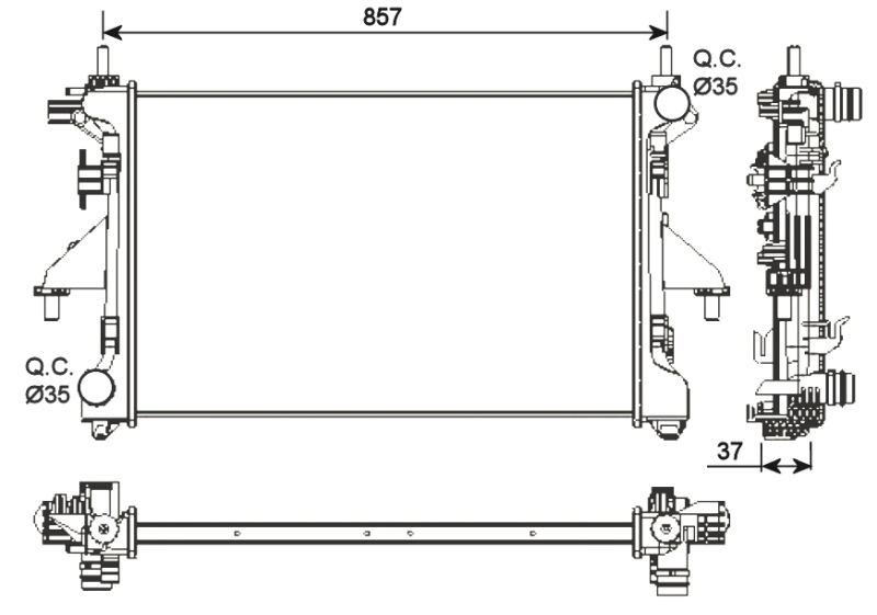 NRF Radiateur 54202