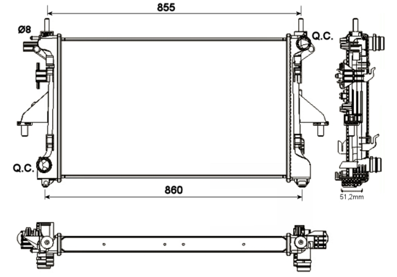 NRF Radiateur 54204