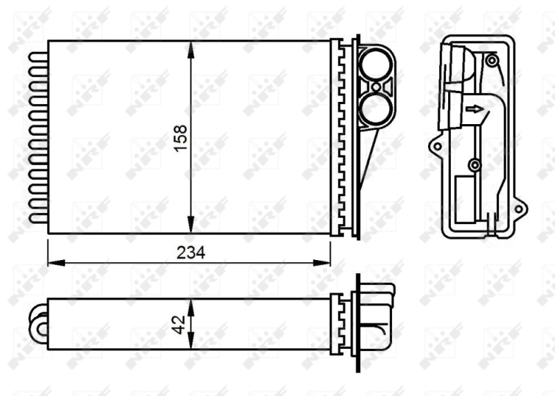 NRF Kachelradiateur 54304