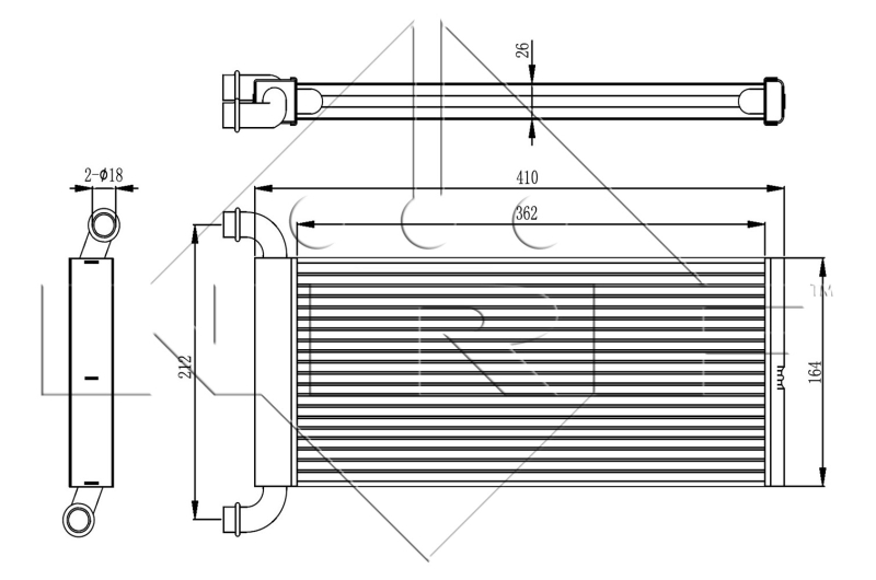 NRF Kachelradiateur 54326