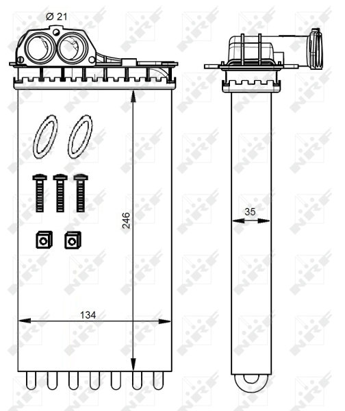 Kachelradiateur NRF 54332