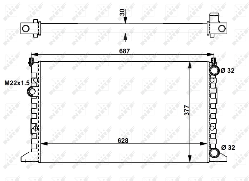 Radiateur NRF 54657