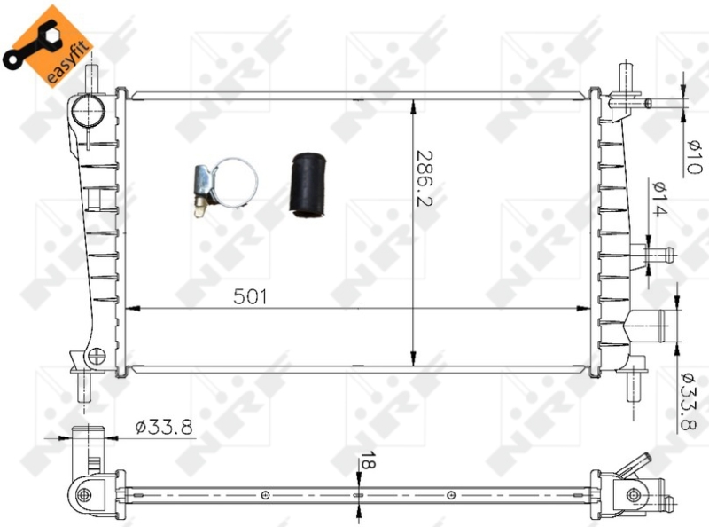 NRF Radiateur 54666