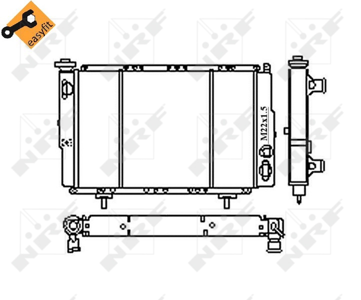 NRF Radiateur 54683