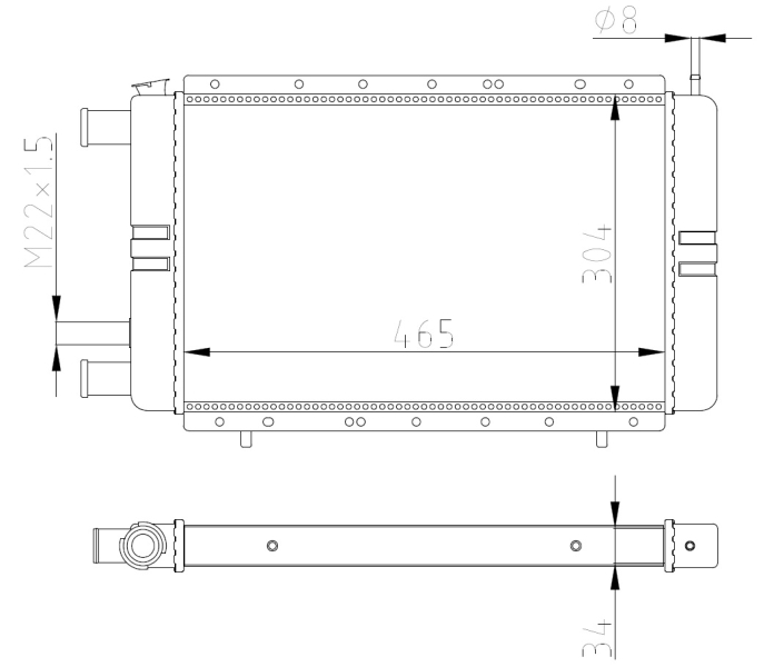 Radiateur NRF 54684