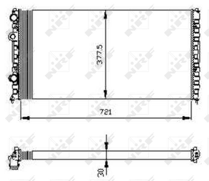 Radiateur NRF 54696