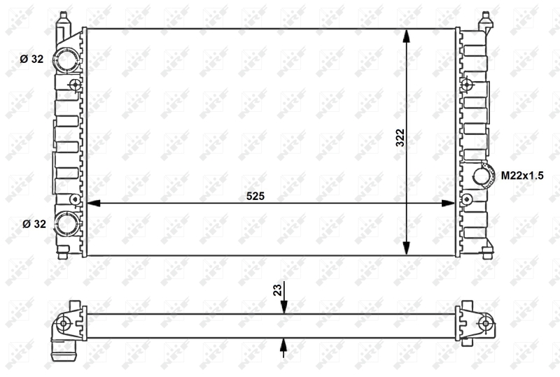 Radiateur NRF 54707