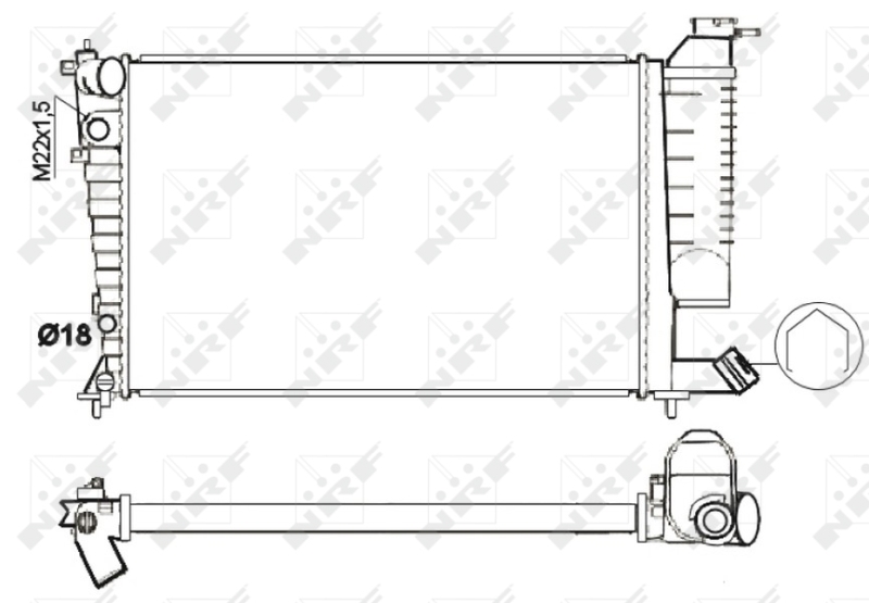 NRF Radiateur 54716
