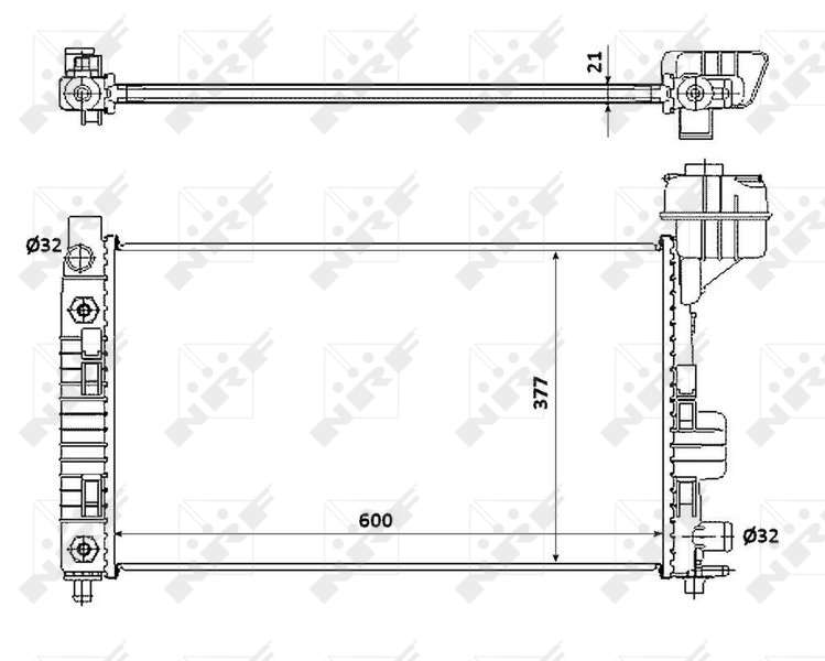 Radiateur NRF 54718