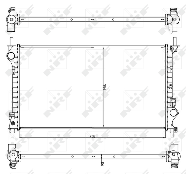 NRF Radiateur 54756