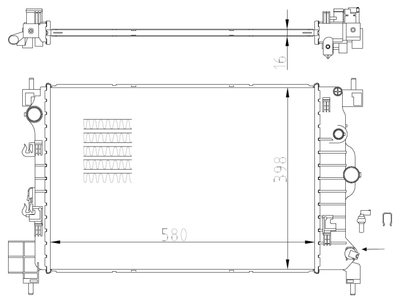 Radiateur NRF 550003