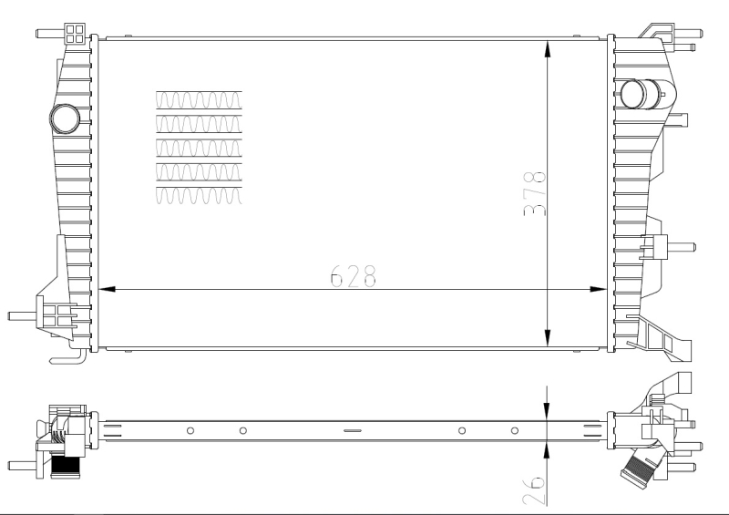 Radiateur NRF 550004