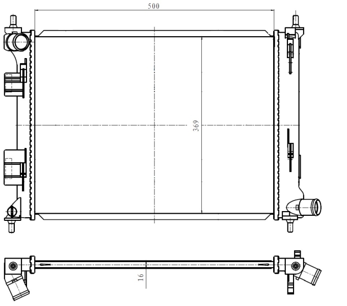 Radiateur NRF 550010