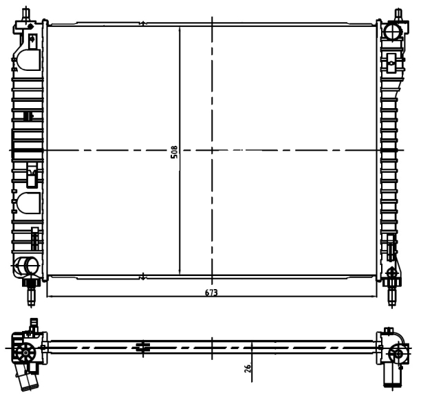 Radiateur NRF 550013