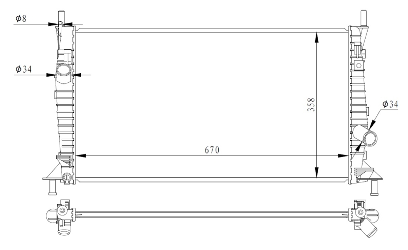 Radiateur NRF 550014