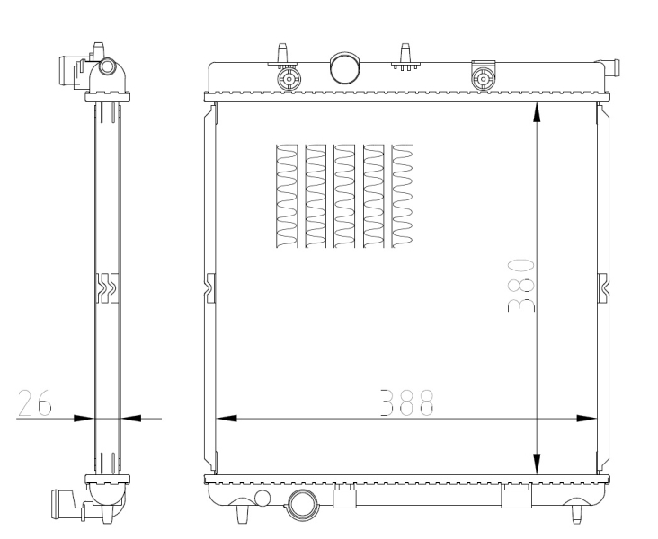 Radiateur NRF 550016