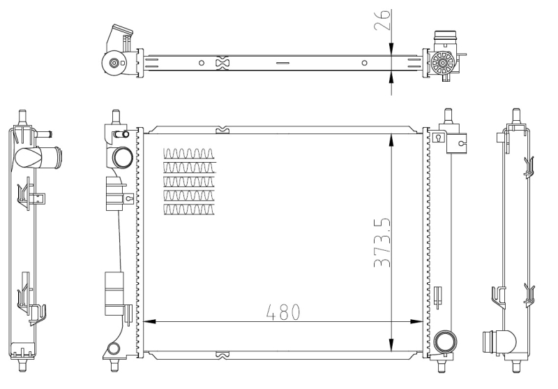 Radiateur NRF 550033