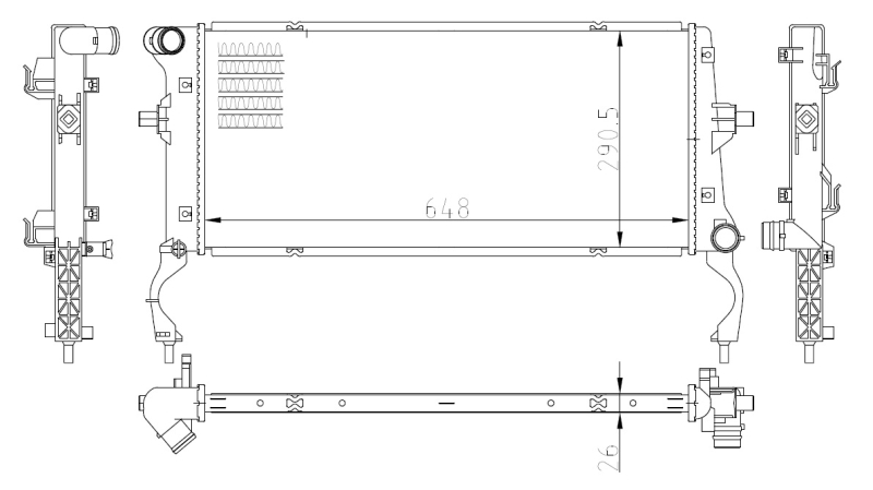 Radiateur NRF 550034