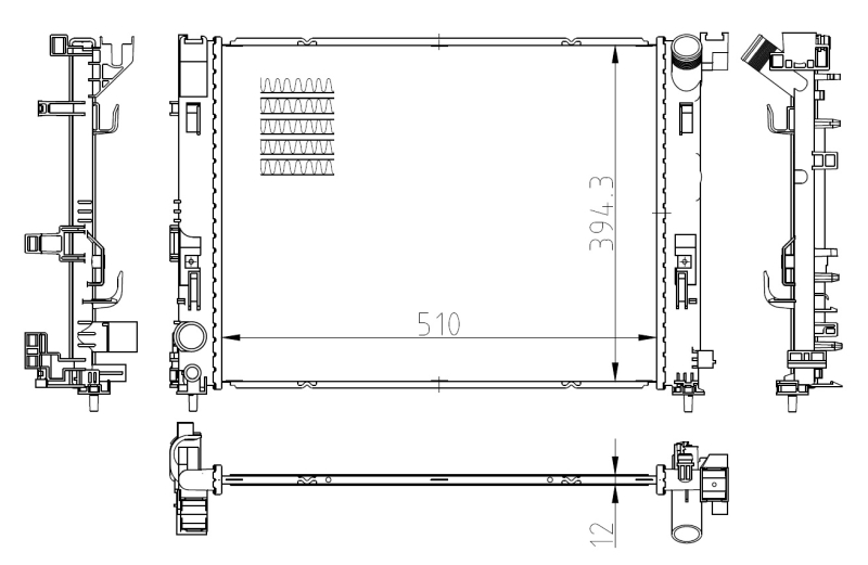 Radiateur NRF 550038