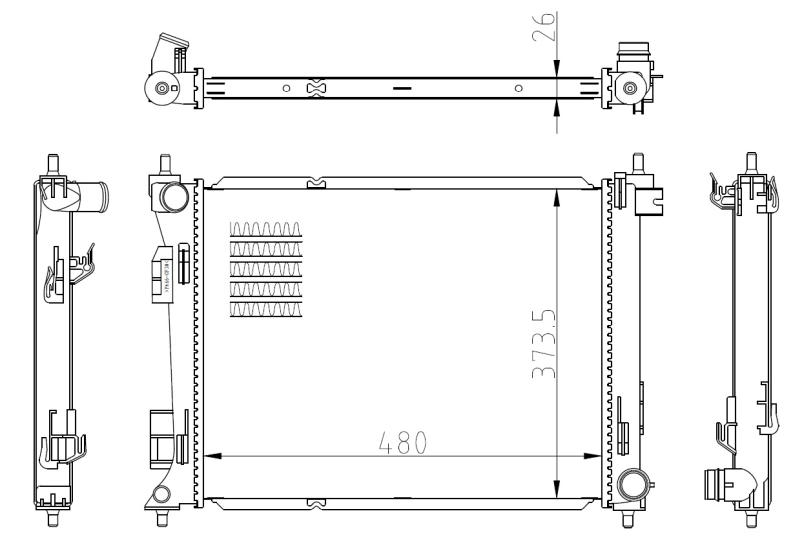 Radiateur NRF 550039