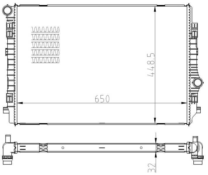 Radiateur NRF 550081