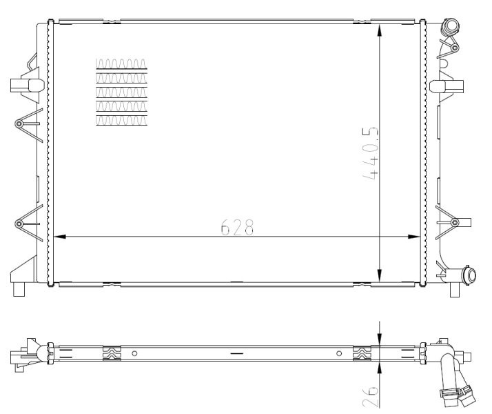 Radiateur NRF 550089