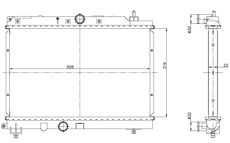 NRF Radiateur 55306