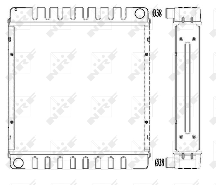 Aandrijfaccu koeler NRF 55312