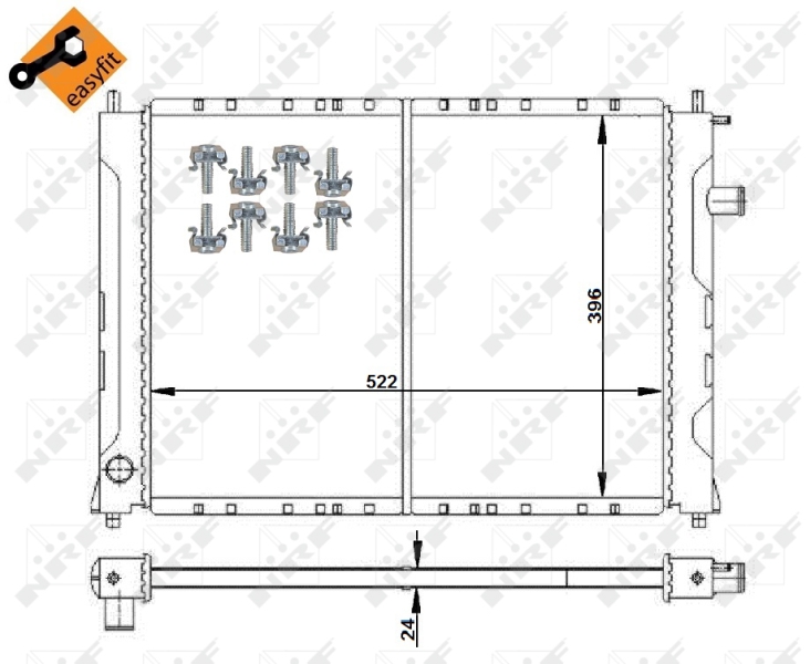 NRF Radiateur 55326