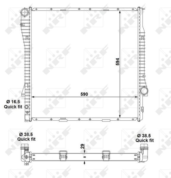 NRF Radiateur 55329