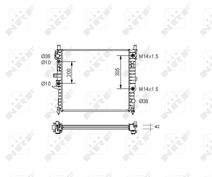 Radiateur NRF 55336