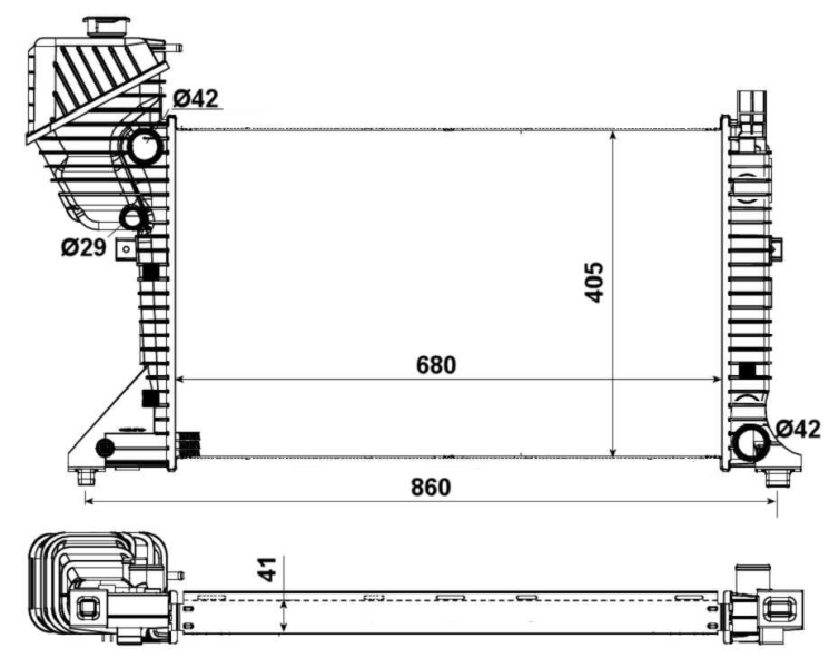 NRF Radiateur 55348A