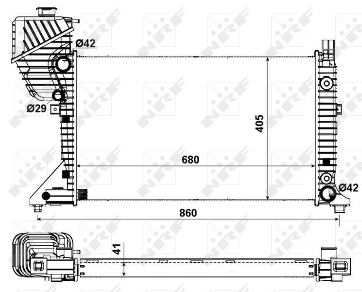 Radiateur NRF 55349A