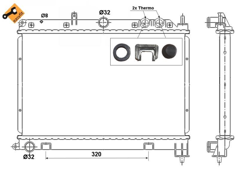 NRF Radiateur 55426
