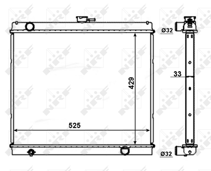 Aandrijfaccu koeler NRF 56016