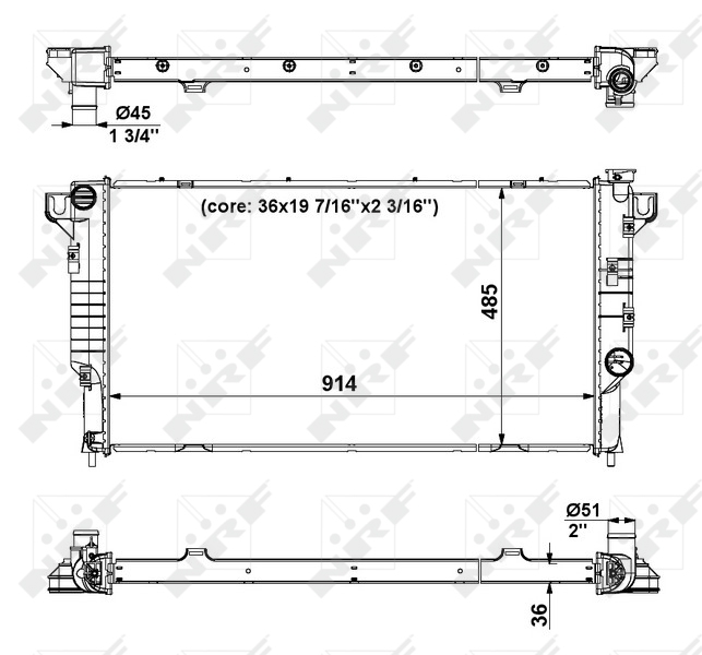 Radiateur NRF 56024