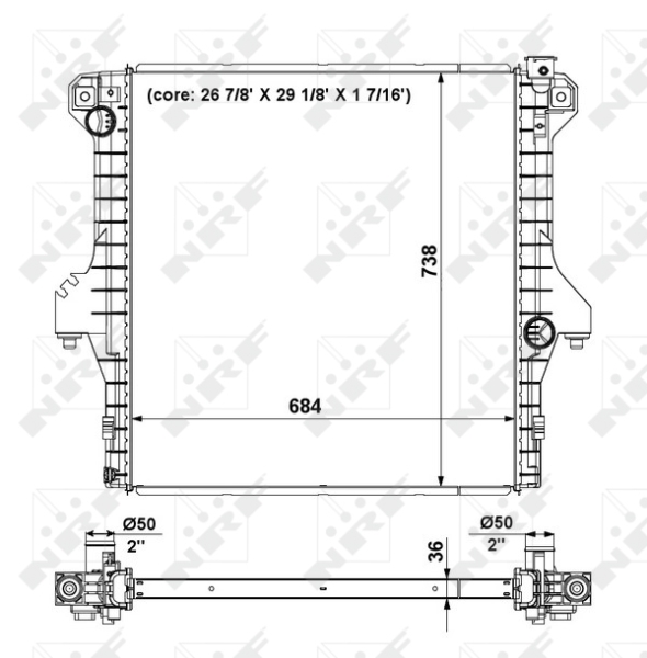 Radiateur NRF 56025