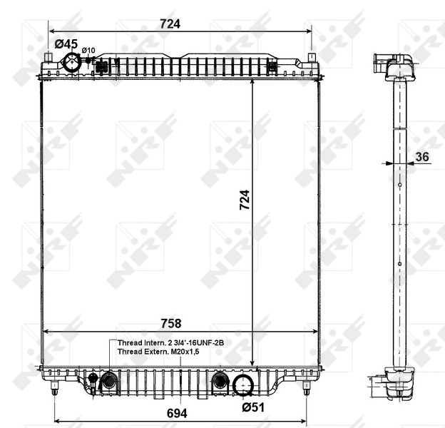 Radiateur NRF 56029