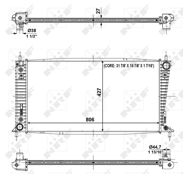 Radiateur NRF 56031