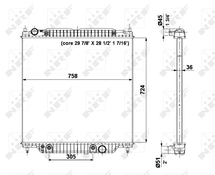 Radiateur NRF 56037