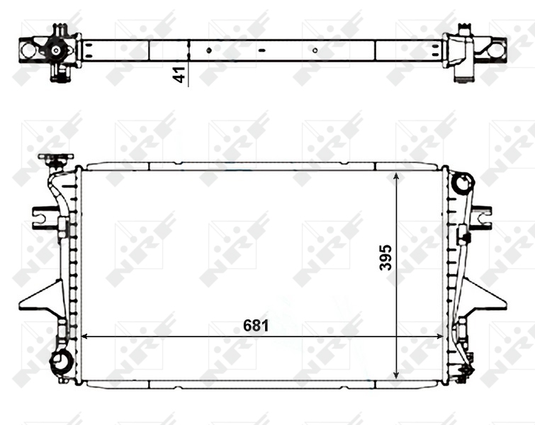 Aandrijfaccu koeler NRF 56061