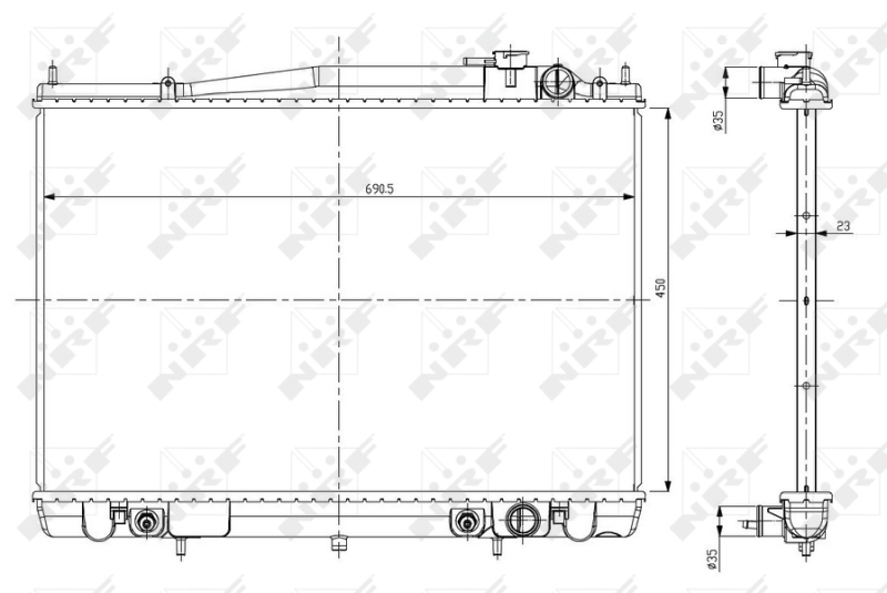 Radiateur NRF 56084