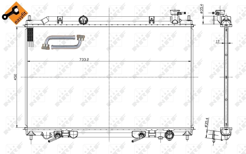 NRF Radiateur 56089