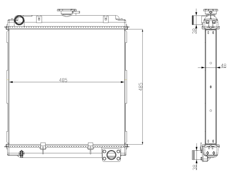 Aandrijfaccu koeler NRF 56103