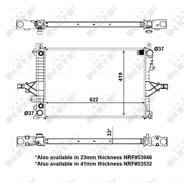 NRF Radiateur 56125