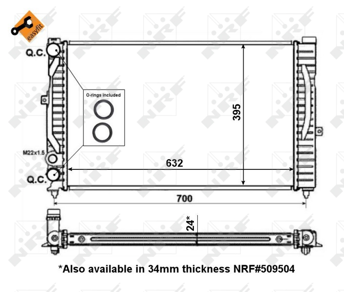 Radiateur NRF 56127