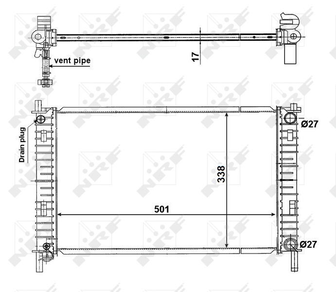 Radiateur NRF 56134