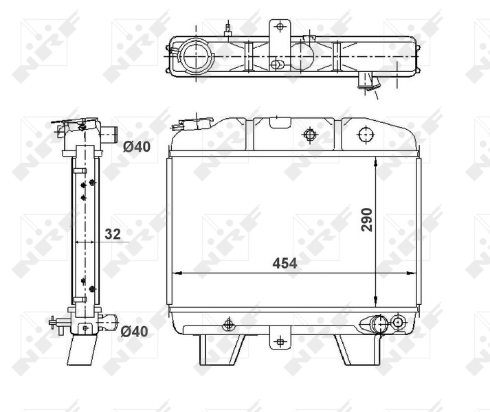 NRF Radiateur 57101